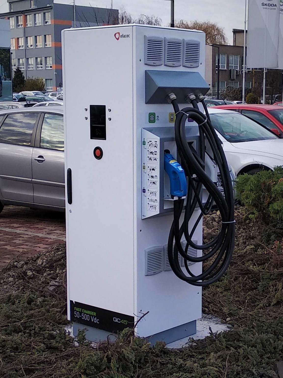 Auto Gábriel - Greenway - car charger connection on Vozárová st., Košice